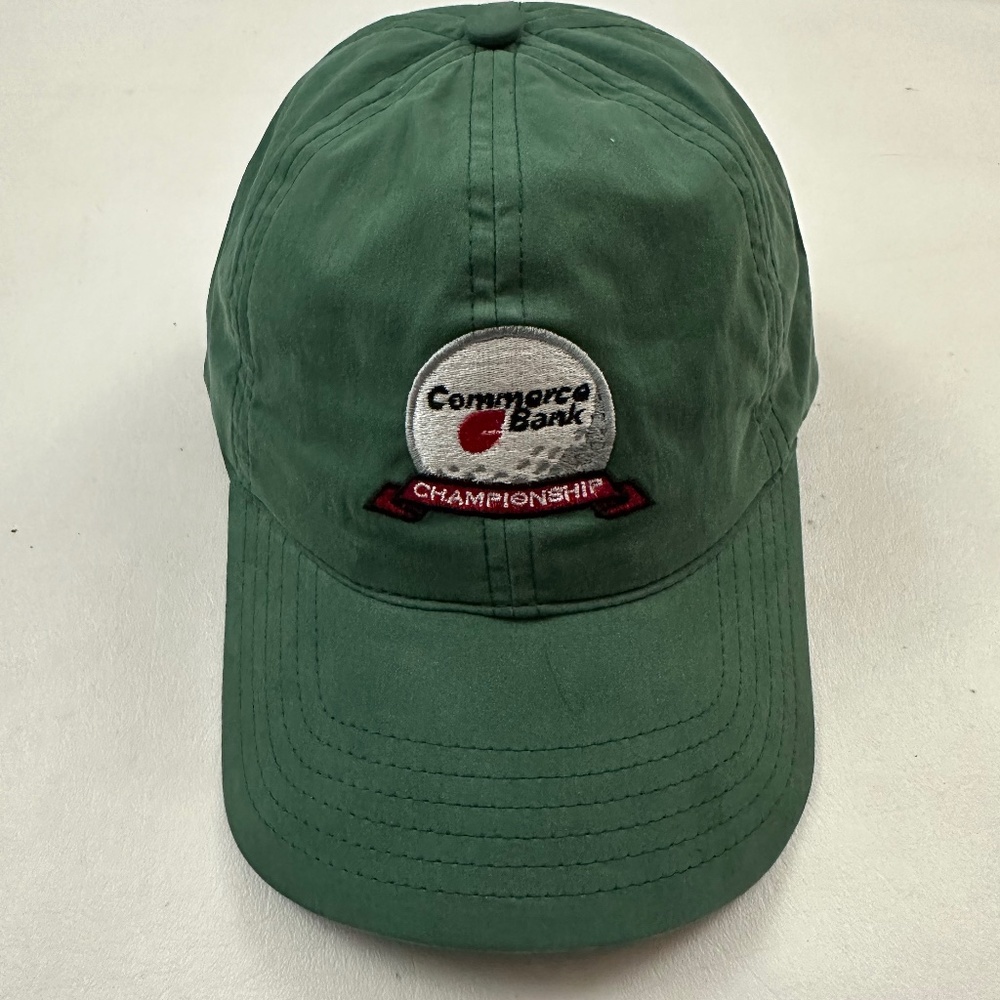 New Commerce Bank Championship Embroidered Graphic Green Baseball Hat One Size